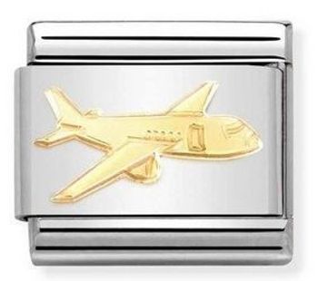 Nomination - Link 18K Złoty samolot 030162 75..jpg